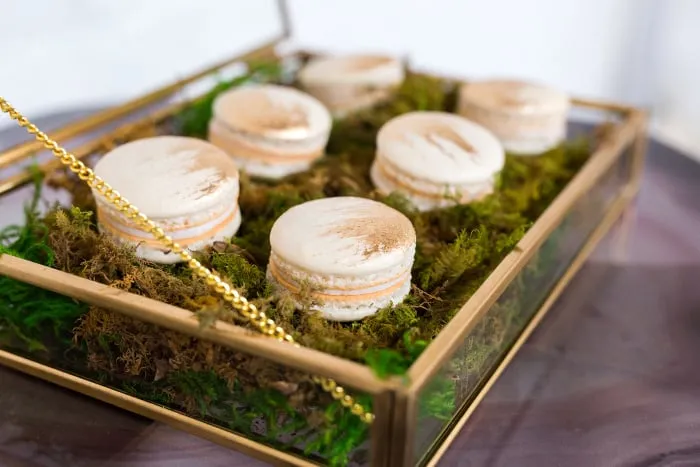 A box of macarons