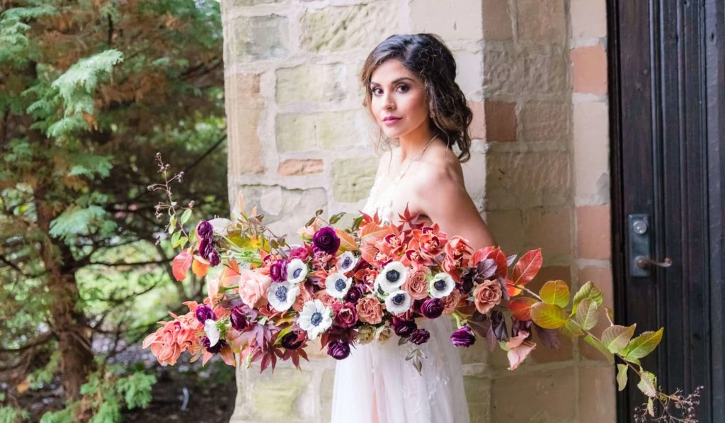 Stacy Ercan in floristry studio